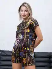 Конфетный пижама женская, хлопок
