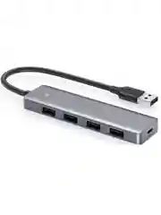 Хаб Ugreen CM219 (50985) 4-Ports USB A 3.0 Hub. Цвет: серый
