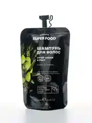 Cafe mimi Super Food  Шампунь для волос  Супер объем и рост Олива & Тимьян, 100 мл