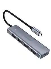 Хаб Ugreen CM219 (70336) 4-Ports USB-C 3.0 Hub. Цвет: серый