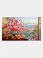 Алмазная мозаика Остров Сокровищ Сакура, 663874, без подрамника 40x50 см, картина стразами