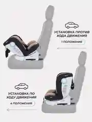 Бежевый автокресло RANT DRIVE isofix группа 0-1-2-3  0-36 кг