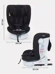 Черный автокресло RANT DRIVE isofix группа 0-1-2-3  0-36 кг