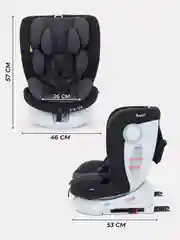 Серый автокресло RANT DRIVE isofix группа 0-1-2-3  0-36 кг