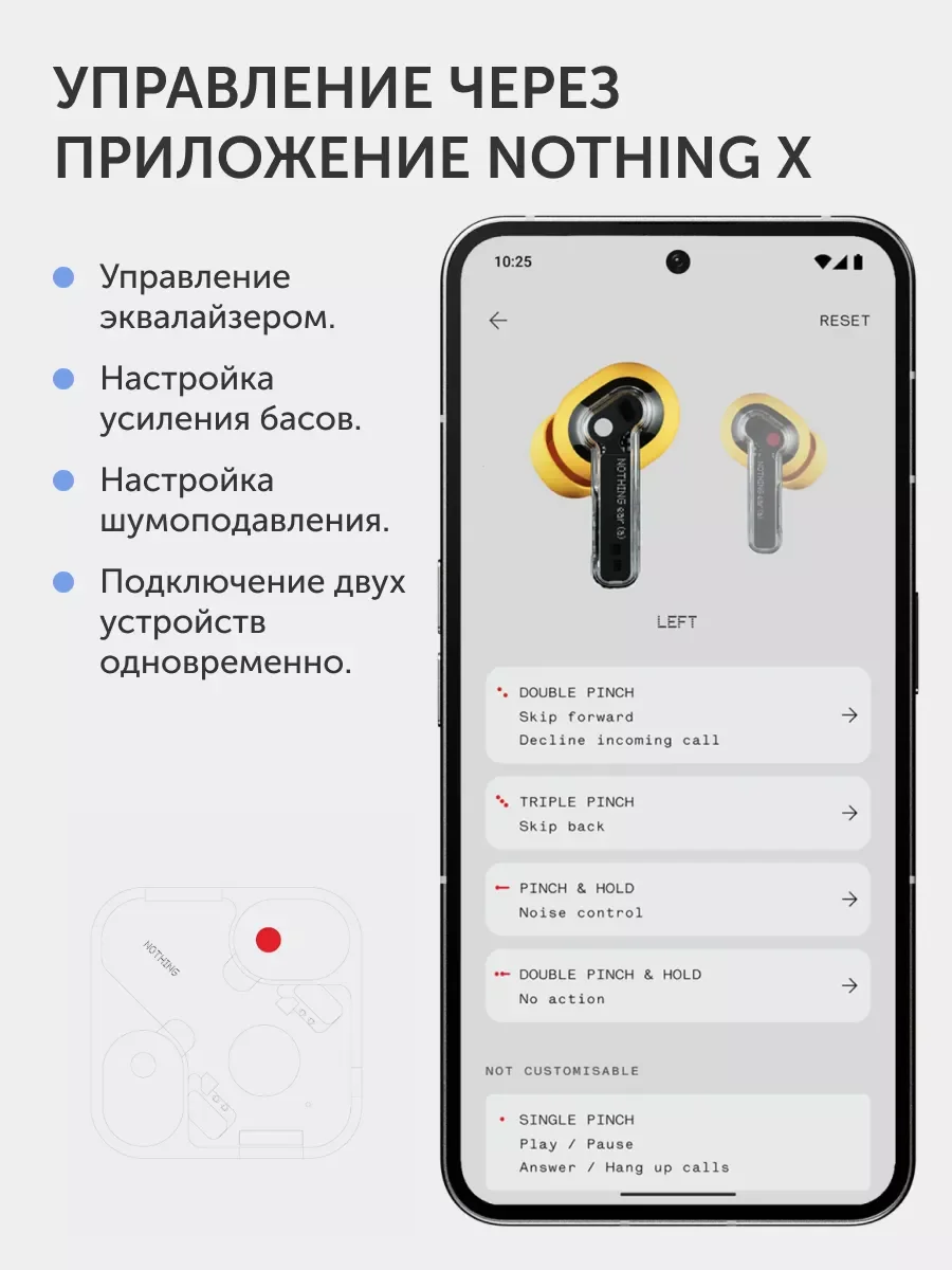 Белый беспроводные наушники Nothing ear (a)