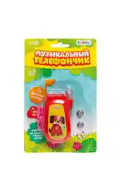 Музыкальный телефон Домашние питомцы, русская озвучка, световые эффекты, работает от бат