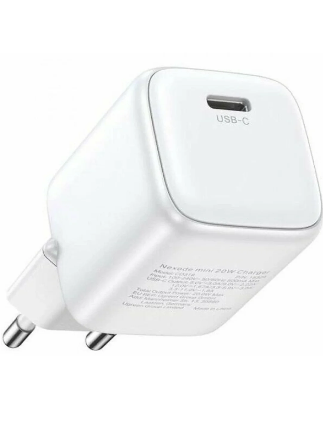 Сетевое зарядное устройство Ugreen CD318 (15324) Nexode Mini 20W USB-C PD GaN Fast Charger