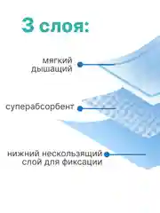Пеленки впитывающие одноразовые KIOSHI, 45 х 60 см, 30 штук