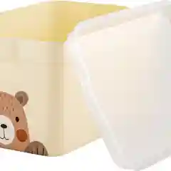 Ящик для хранения с крышкой Keeplex Happy, с рисунком
