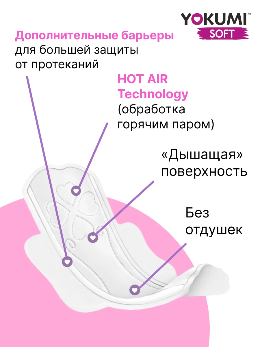 Прокладки гигиенические YOKUMI Soft Ultra Normal, 10 штук