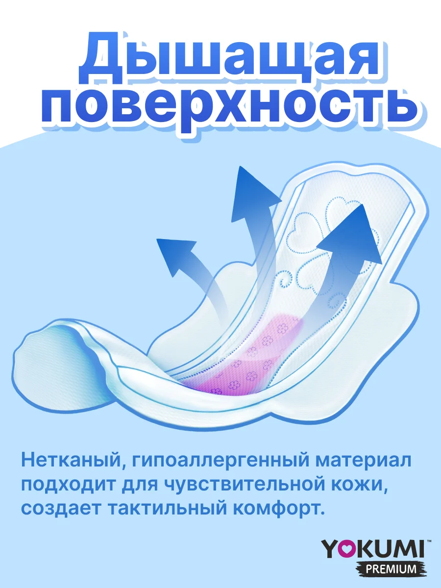 Прокладки гигиенические YOKUMI PREMIUM Ultra Maxi, 8 штук