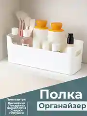 Контейнер-полка для хранения мелочи и вещей, пластиковый