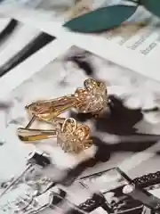 Золотой серьги женские, позолоченные