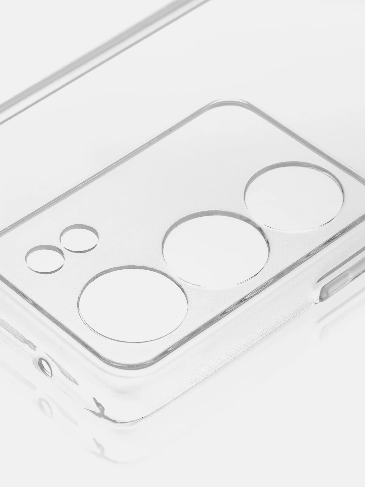 Прозрачный чехол для Vivo V29 матовый, прозрачный Rosco, силиконовый, с защитой камер