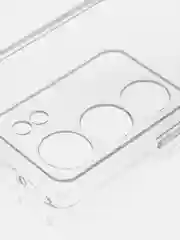 Прозрачный чехол для Vivo V29 матовый, прозрачный Rosco, силиконовый, с защитой камер