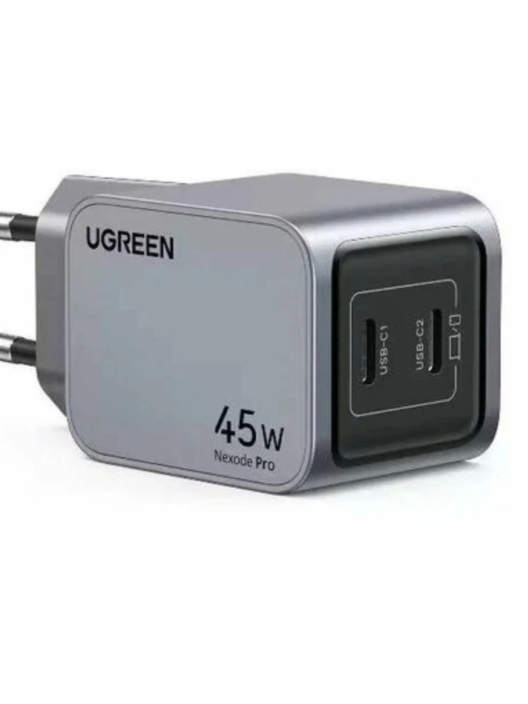 Сетевое зарядное устройство Ugreen X707 (35008) Nexode Pro 45W USB-C+USB-C PD GaN Tech