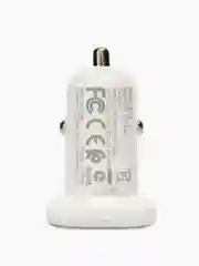 Белый автомобильное зарядное устройство Borofone BZ12, 2 х USB, до 3A