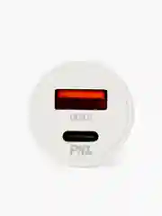 Белый автомобильное зарядное устройство USB 2,4A BOROFONE BZ18,BZ18A PD20W Quick Charge 3.0
