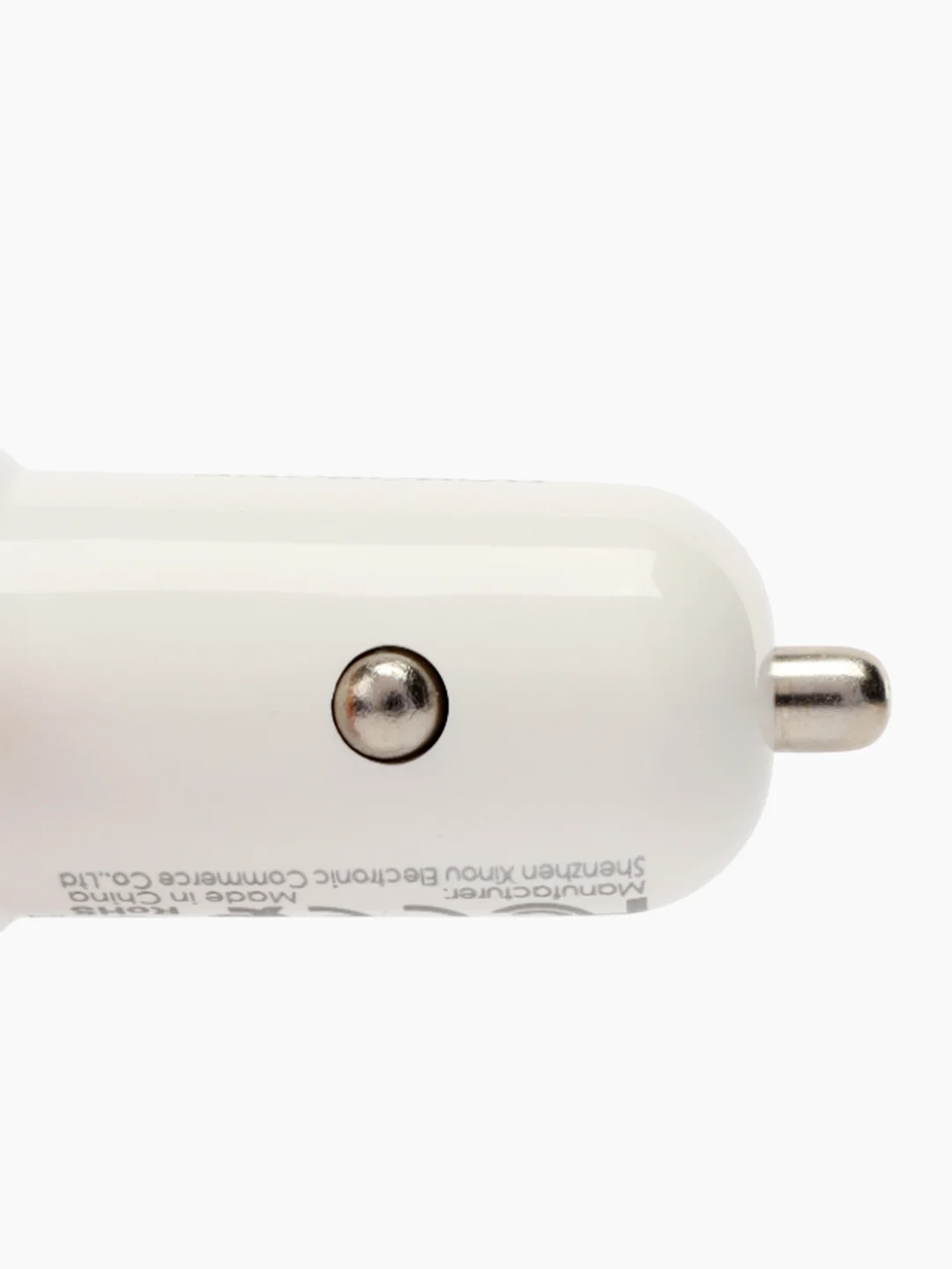 Белый автомобильное зарядное устройство Borofone BZ12, 2 х USB, до 3A