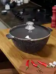 Белый казан для плова с крышкой, 4 л, 6 л