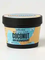 Cafe mimi  Мыло-скраб для тела Кокос и Кумкват, 110 мл