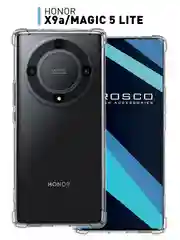 Прозрачный противоударный чехол ROSCO для Honor X9a, Honor Magic5 Lite, силиконовый, прозрачный