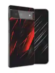 Красный силиконовый чехол на Google Pixel 6 / Гугл Пиксель 6 прозрачный, с рисунком, защита камеры