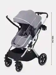 Серый коляска детская трансформер MOWBaby JASPER, 3 в 1