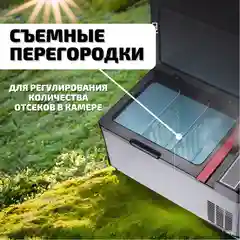 Компрессорный автомобильный холодильник, автохолодильник, 12 В/24В/220В