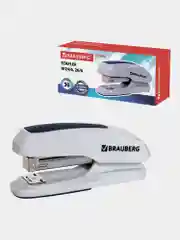 Степлер №24/6, 26/6 BRAUBERG "Extra", до 30 листов, серо-синий, 229087