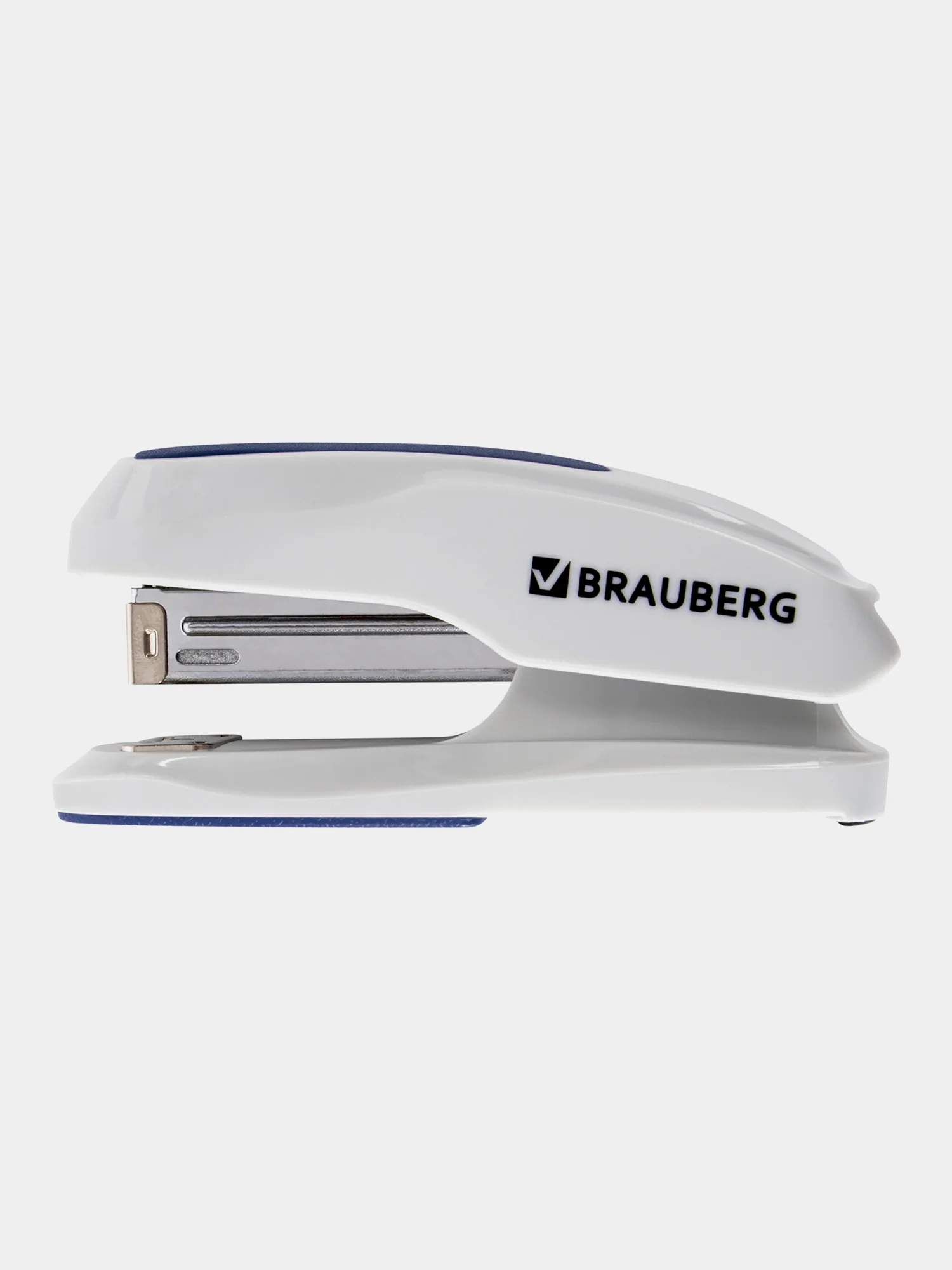 Степлер №24/6, 26/6 BRAUBERG "Extra", до 30 листов, серо-синий, 229087