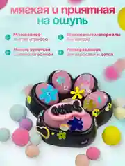 Разноцветный игрушки антистресс сквиш лапка Кошачья, лапка большая, котик, орео печенье, мороженное, вафля