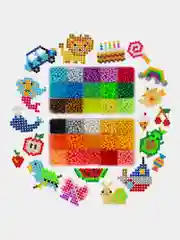 Аквамозаика Aqua Pixels, 30 цветов, 12000 бусин с трафаретами, инструментами Brauberg 664917