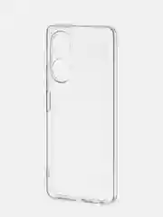 Прозрачный чехол для Oppo A58 NFC силиконовый, ROSCO, с защитой камер и от прилипания, с кармашком и без