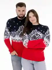 Серый меланж свитер унисекс, вязаный