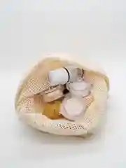Мешочек льняной холщевый подарочный, для хранения