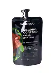 Cafe mimi Super Food  Медово-солевой скраб для тела Антицеллюлитный, 100 мл