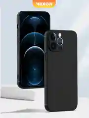 Черный чехол для iPhone 16/15/14/13/12/11/Pro/Max/Mini/Plus/ прозрачный, черный, накладка айфон
