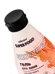 Cafe mimi Super Food  Гель для душа Красная глина & Папайя, 370 мл