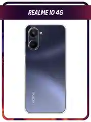 Прозрачный силиконовый чехол на Realme 10 4G / Реалми 10 4G прозрачный, с рисунком, защита камеры