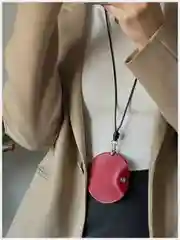 Багровый сумка-чехол подвесная для наушников Airpods, на пояс, обвес на сумку, аксессуар-украшение