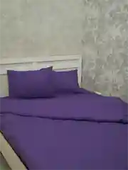 Лавандовый комплект постельного белья "luxury", ЕВРО размер