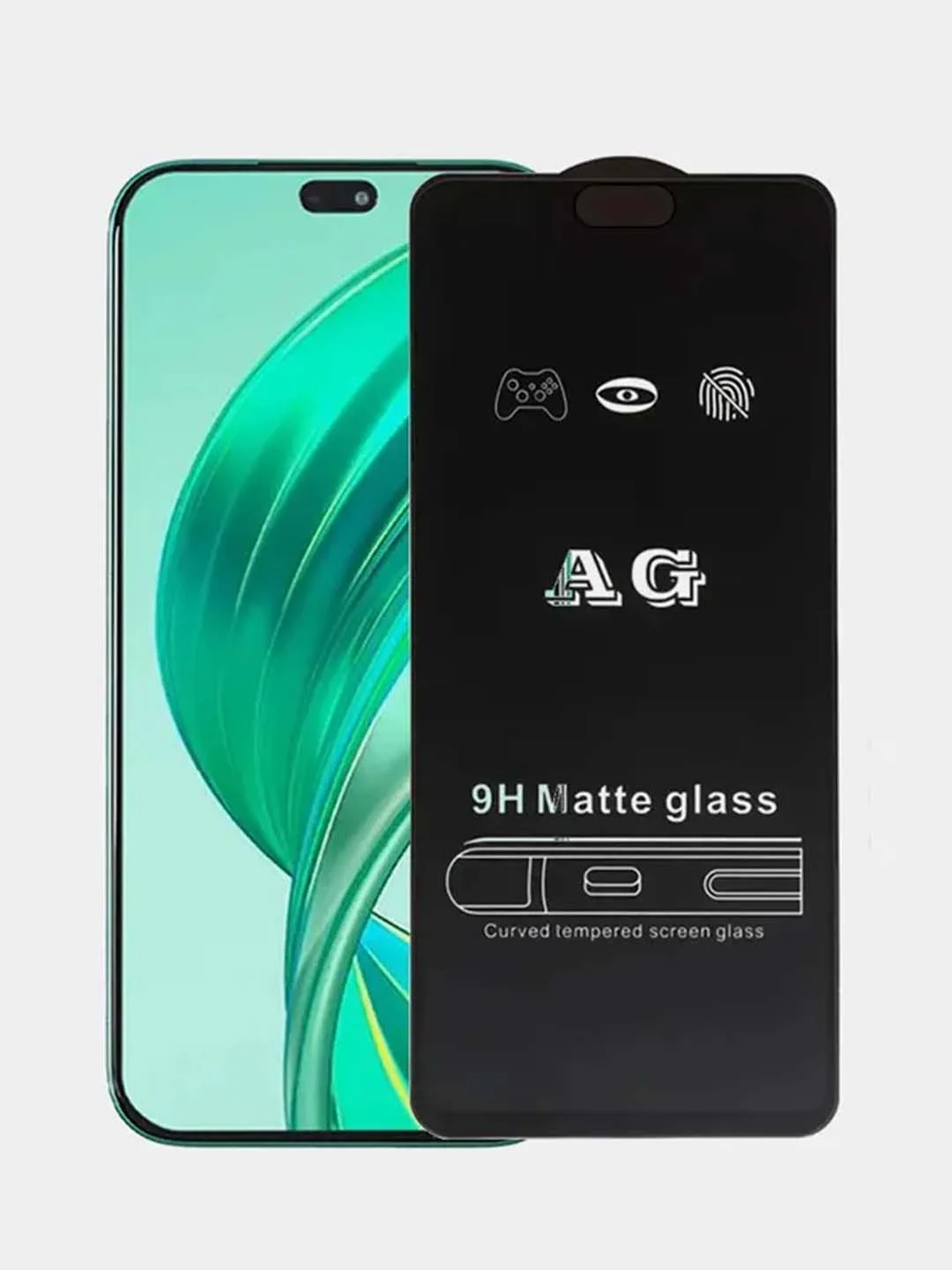 Черный защитное матовое стекло для Honor X8B/Honor 200 Lite (Хонор Х8Б / Икс 8Б / 200 лайт)