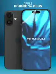 Прозрачный 1-2 шт защитная плёнка для iPhone 16 Plus гидрогелевая ROSCO, прозрачная, тонкая, не стекло