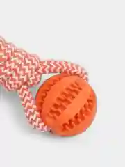 Оранжевый игрушка для собак мелких пород мяч с канатом