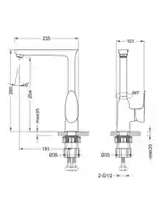 Смеситель для кухни Lemark Nero LM0205C, однорычажный, хром