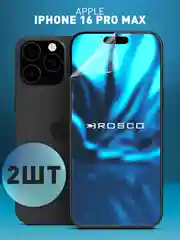 1-2шт защитная плёнка для iPhone 16 Pro Max гидрогелевая ROSCO, прозрачная, тонкая, не стекло