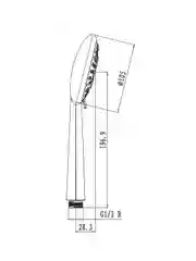 Лейка для душа Lemark LM0616C, 6 режимов, хром