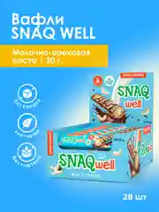 Батончик глазированный Snaq Fabriq, вафельный, с молочно-ореховой пастой, 20 г