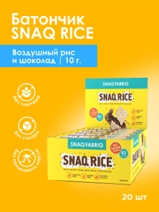 Хлебцы хрустящие SNAQ FABRIQ "Рисовые" с молочным шоколадом", 10 гр